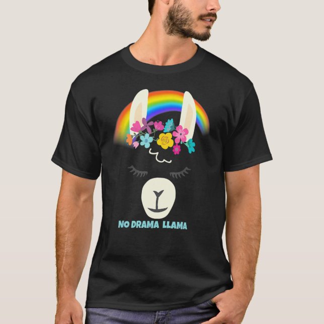 Inget Prob Llama Alpaca Pride Rainbow Lgbtq T Shirt (Framsida)