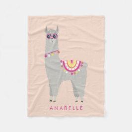 Inget Prob - Llama - Personlig barn Fleecefilt