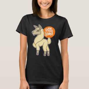 Inget Prob Llama Rolig Llama Älskare Alpaca Presen T Shirt