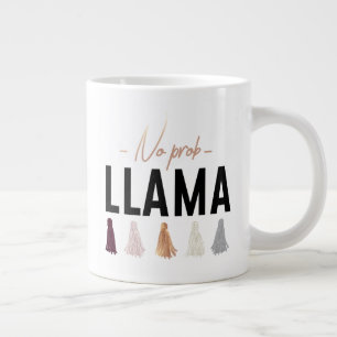 Inget Prob Llama Tassel Guld Jumbo Mugg