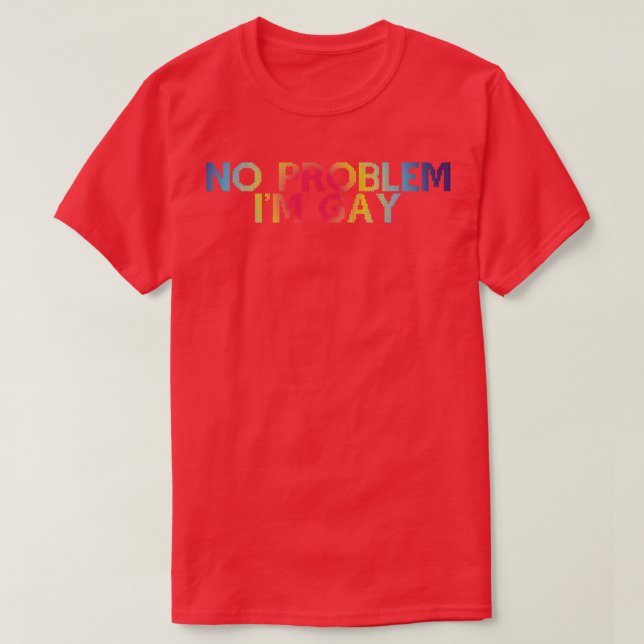 Inget problem i Gay 1 T Shirt (Design framsida)