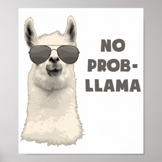 Inget Problem Llama Poster (Framsidan)