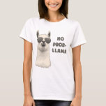 Inget Problem Llama Tee<br><div class="desc">Coola är coola.  Ta hand om det.</div>