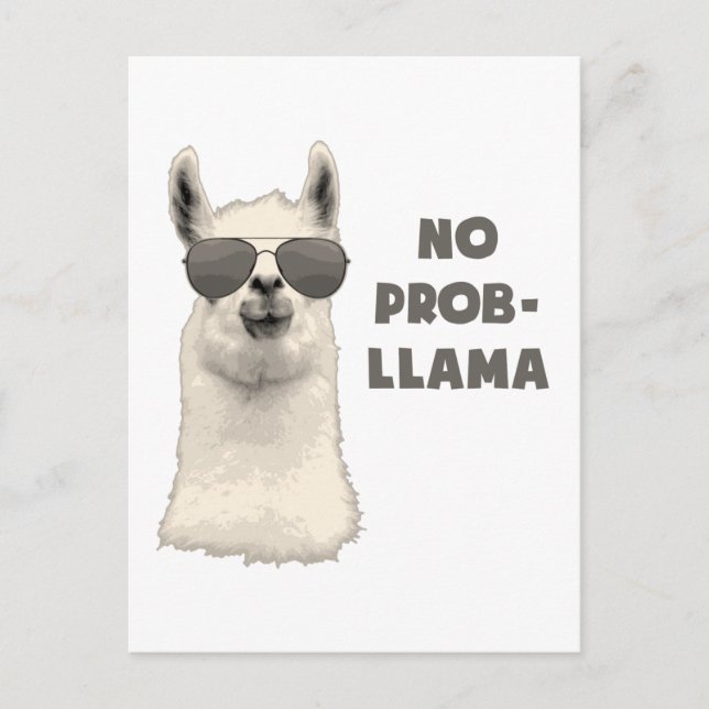 Inget Problem Llama Vykort (Framsida)