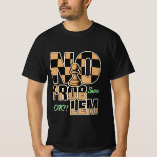 Inget Problem Schack Bonde Grafisk Herr T-Shirt