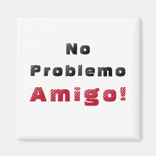 Inget Problemo Amigo Spanska Magnet