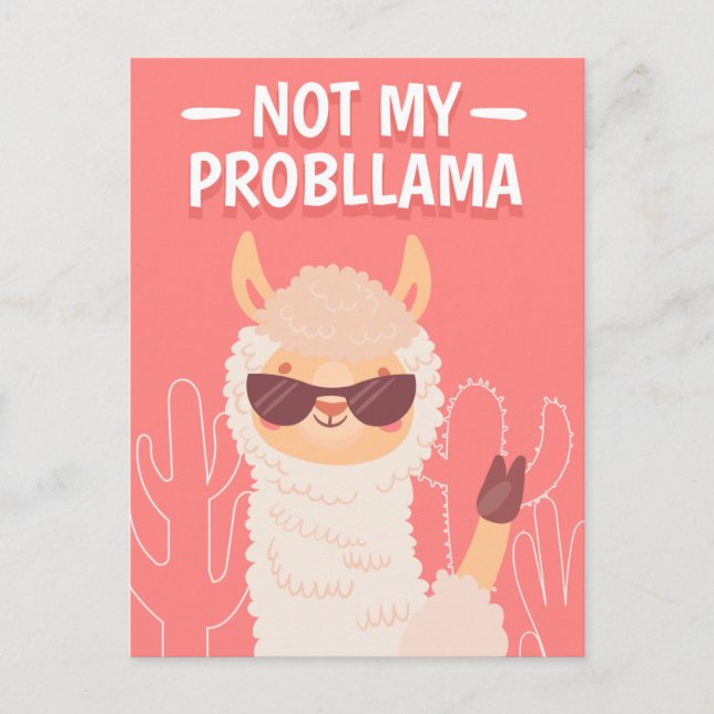 Inget ProbLlama Vykort (Framsida)