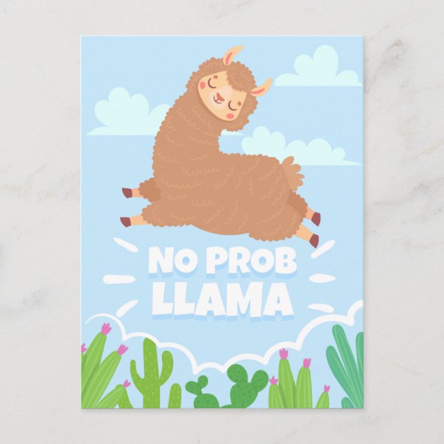 Inget ProbLlama vykort (Framsida)