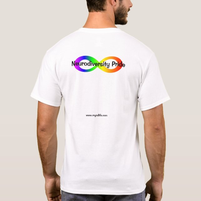 Inget Puzzle Delarare Autism Respekt T-shirt (Baksida)