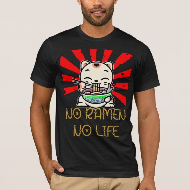 Inget Ramen-liv T Shirt (Framsida)