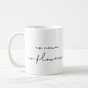 Inget regn på blommor kaffemugg