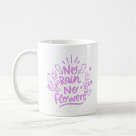 Inget regn på blommor kaffemugg
