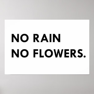 Inget regn på blommor poster
