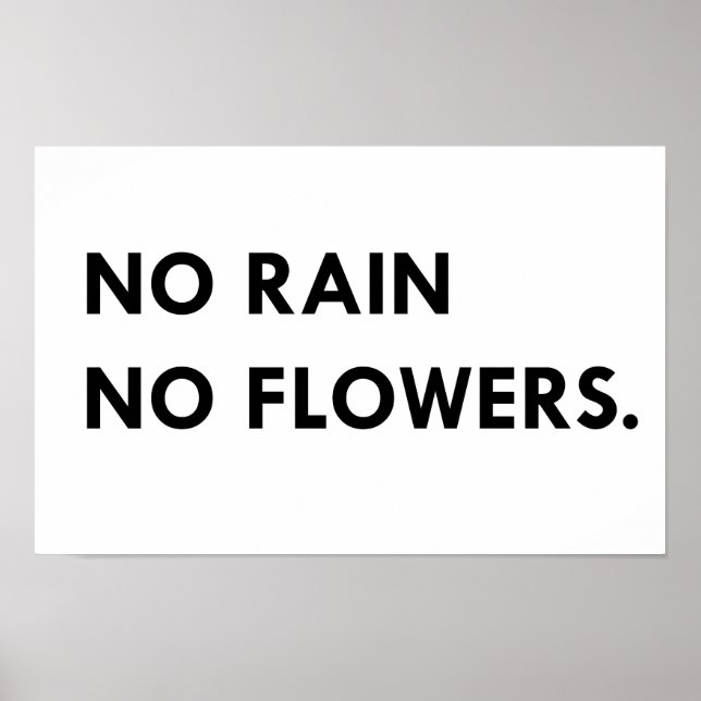 Inget regn på blommor poster (Framsidan)