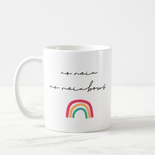 Inget regn på regnbågar kaffemugg