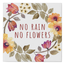 Inget regna, inga blommor