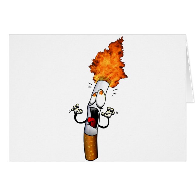 Inget - röka hälsningskort (Framsidan Horizontal)