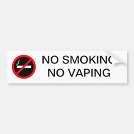 INGET - röka INGEN VAPING UNDERTECKNA Bildekal