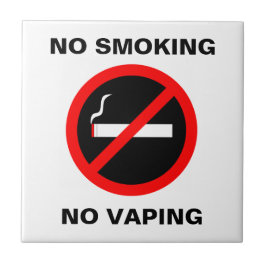 INGET - röka INGEN VAPING UNDERTECKNA Kakelplatta
