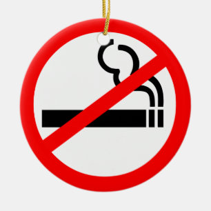 Inget - röka symbol julgransprydnad keramik