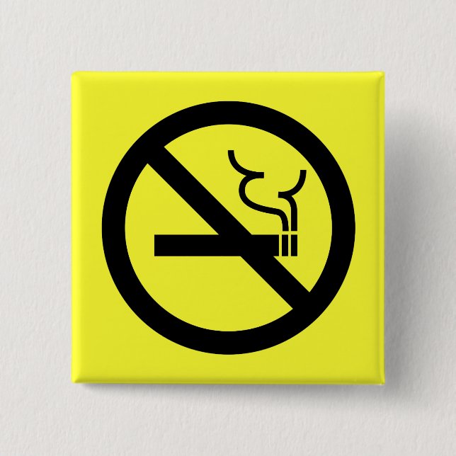 Inget - röka symbol knapp (Framsida)