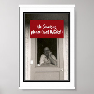 Inget - röka underteckna poster