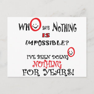 INGET ROLIGT GIFT POSTCARD VYKORT