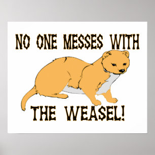 Inget rörar med vesslan poster