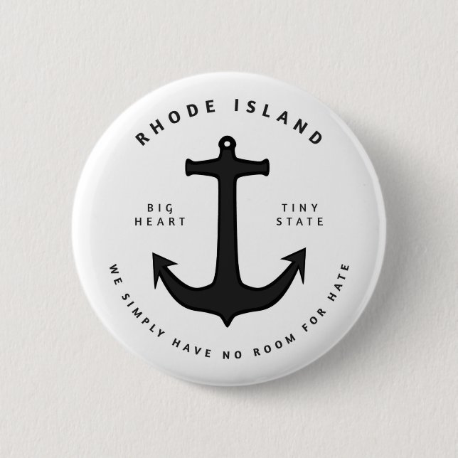 Inget rum för hat klämmer fast knapp (Framsida)