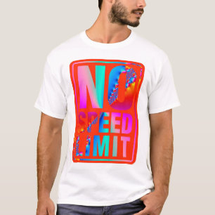 Inget rusa begränsar (9) med Fractalkonst Tee Shirt