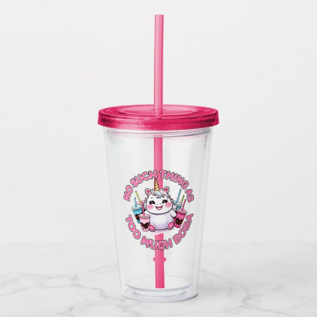 Inget Sak som för mycket Boba Take Away Mugg (Framsida)
