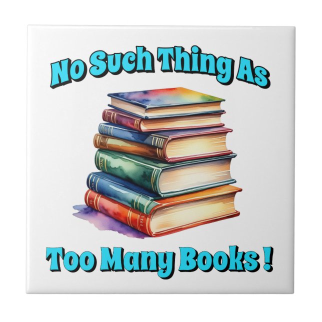 Inget Sak som för mycket Bokar! Kakelplatta (Framsidan)