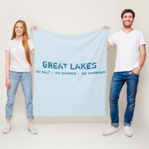 Inget salt, inga hajar, ingen bekymmerGreat Lakes Fleecefilt