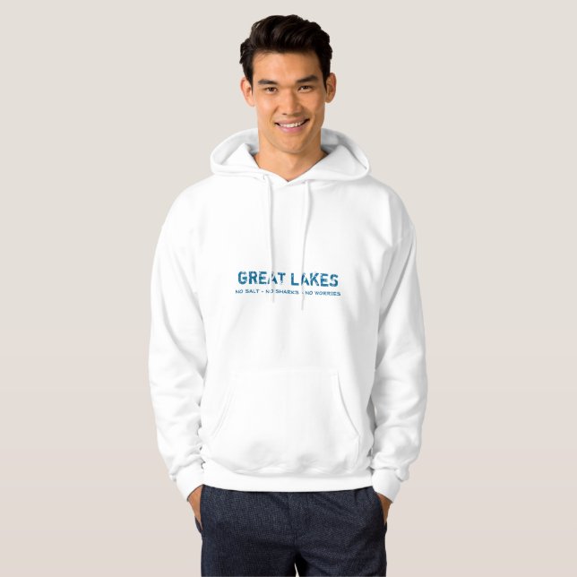 Inget salt, inga hajar, ingen bekymmerGreat Lakes Sweatshirt (Hel framsida)