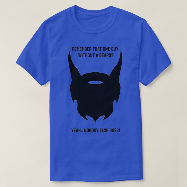 Inget skägg är imponerat t shirt (Design framsida)