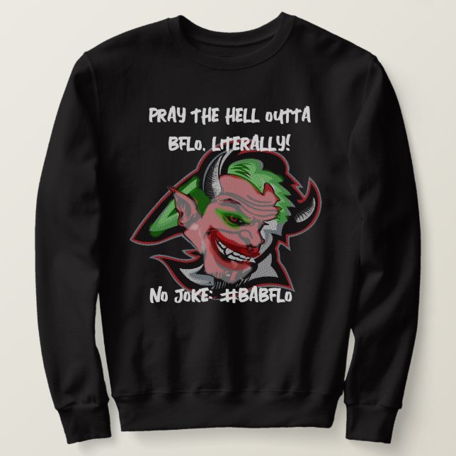 Inget skämt. #BABFLO Lång Ärmad Tröja (Design framsida)