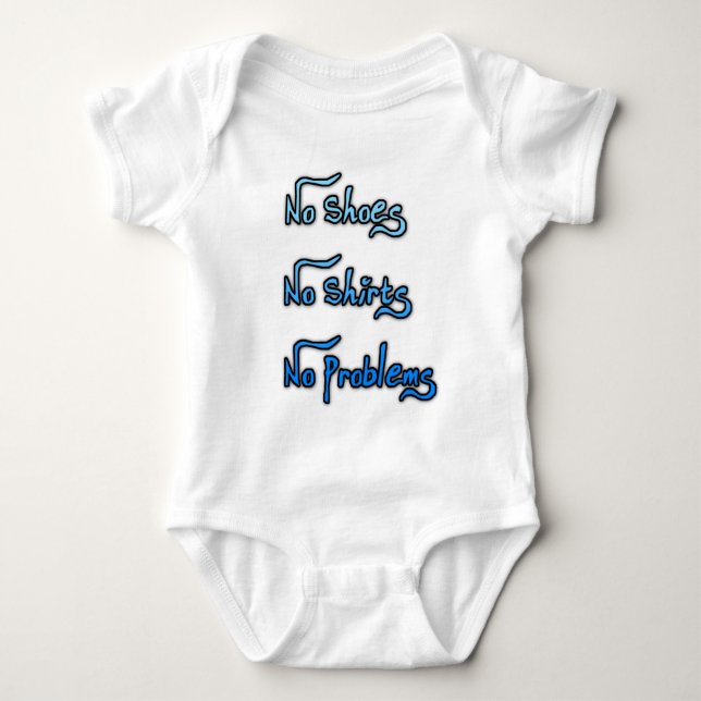 Inget skor eller skjortan, inga problem t-shirt (Framsida)