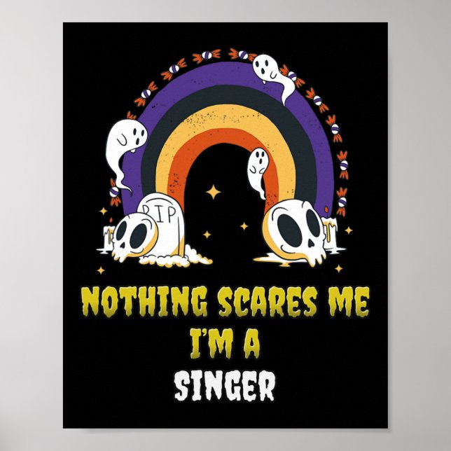 Inget Skrämmer mig att jag är en sångare Poster (Framsidan)