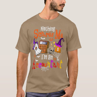 Inget Skrämmer mig att jag är revisor Halloween Bo T Shirt