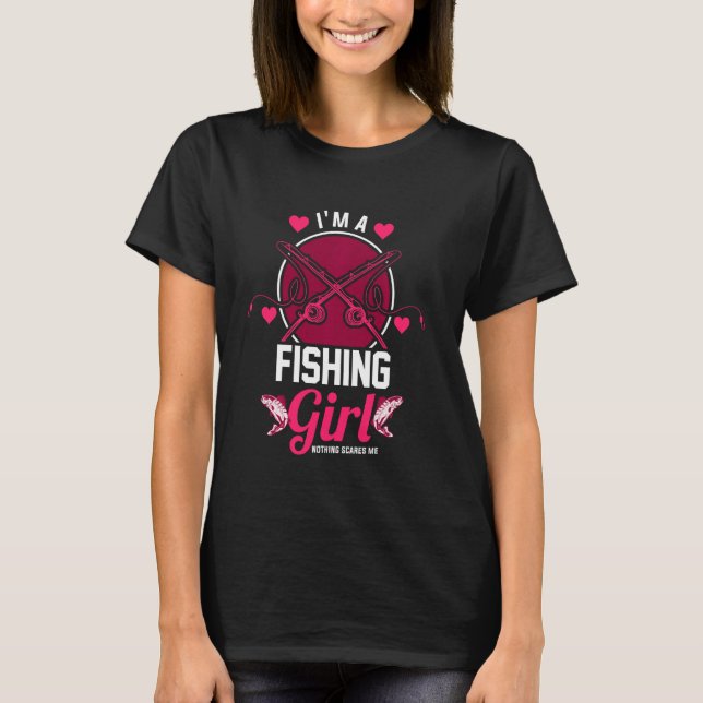 Inget Skrämmer mig Fiskare Fis. T Shirt (Framsida)