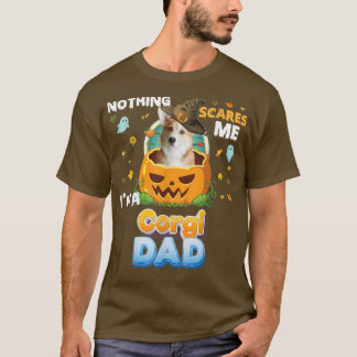 Inget Skrämmer mig Im A Corgi Hund Witch Hat Lov T Shirt
