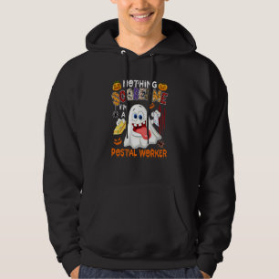 Inget skrämmer mig, jag är en postarbetare Hallowe Hoodie