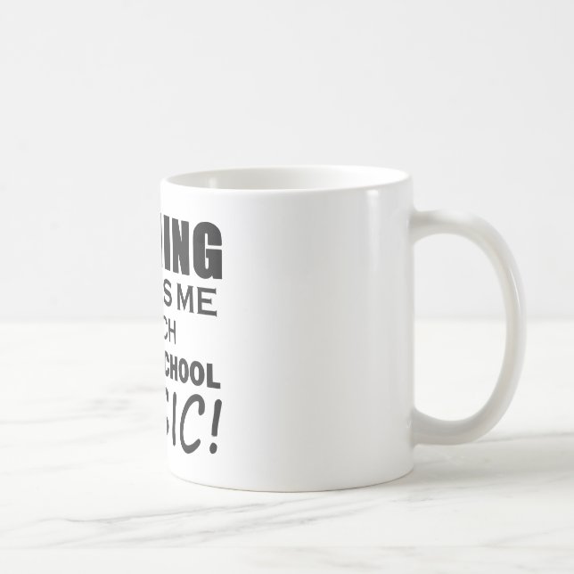 Inget Skrämmer mig Klass School Music Kaffemugg (Höger)