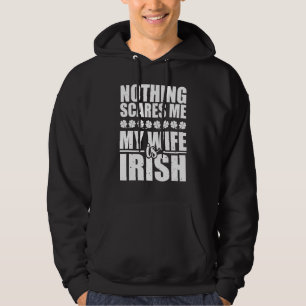 Inget Skrämmer mig min fru är Irish St Patrick's I Hoodie