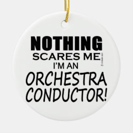 Inget Skrämmer mig Orchestra Conductor Julgransprydnad Keramik