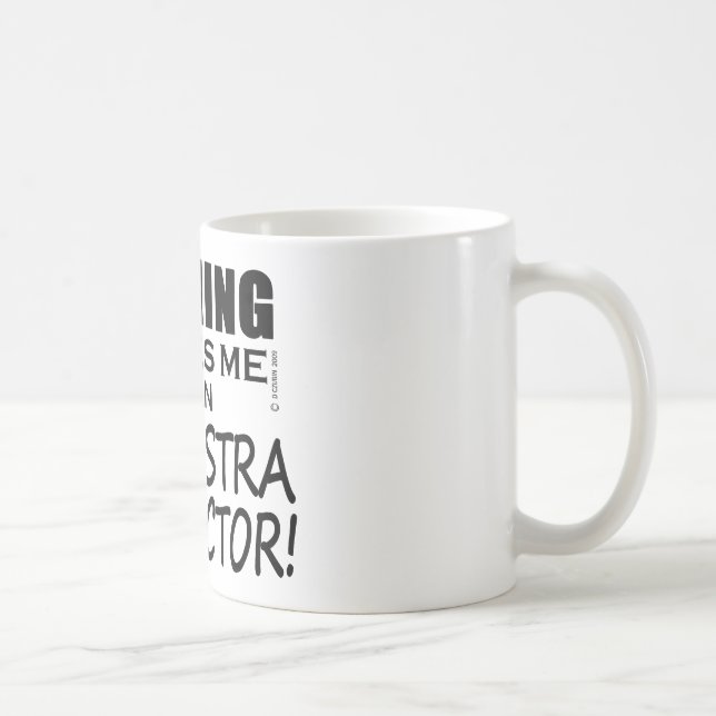 Inget Skrämmer mig Orchestra Conductor Kaffemugg (Höger)