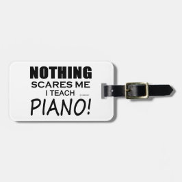 Inget Skrämmer mig Piano Bagagebricka