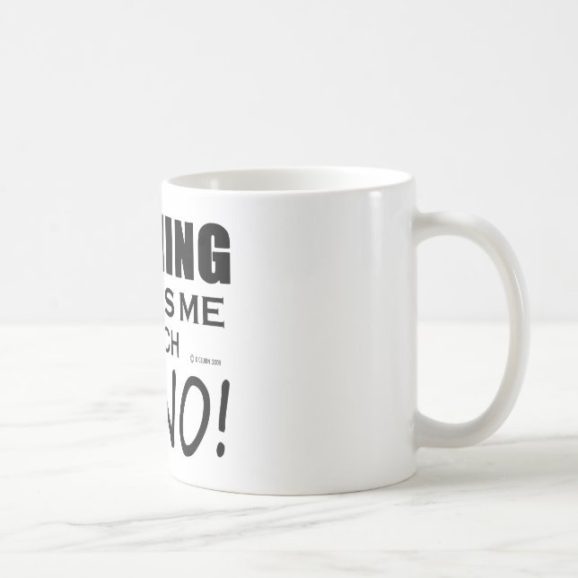 Inget Skrämmer mig Piano Kaffemugg (Höger)