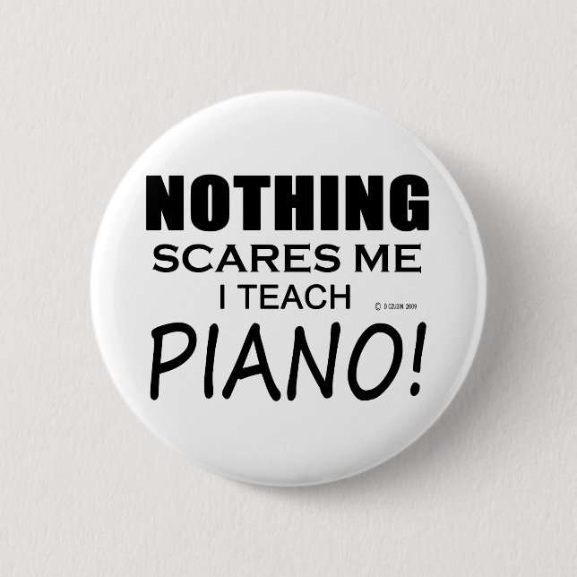 Inget Skrämmer mig Piano Knapp (Framsida)