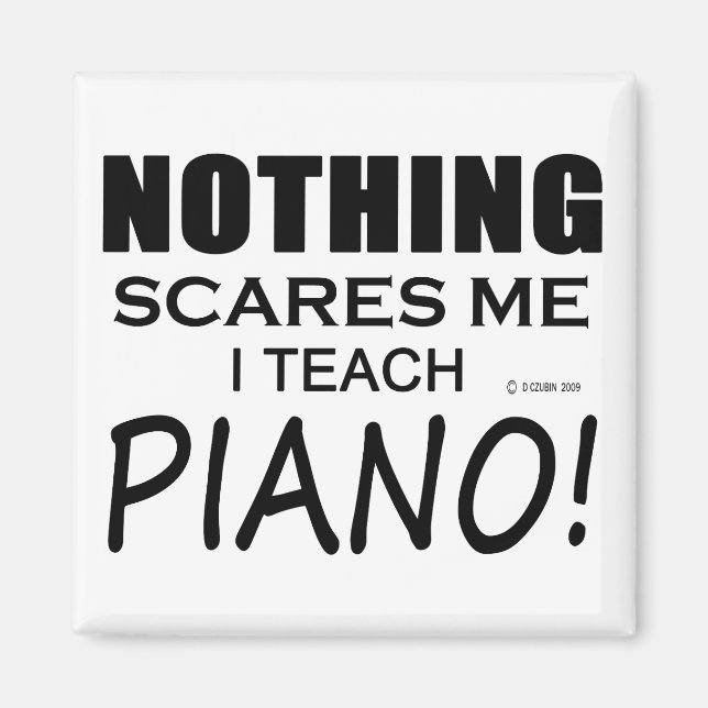 Inget Skrämmer mig Piano Magnet (Framsidan)